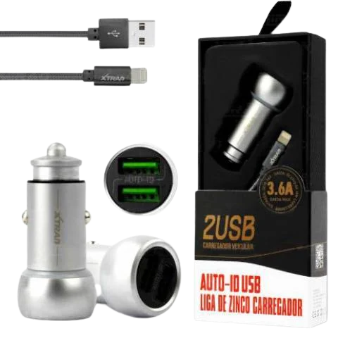  - Carregador de carro - XTRAD    Cod. A1036 5G
